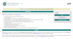 Desktop Screenshot of pro.bonpatron.com